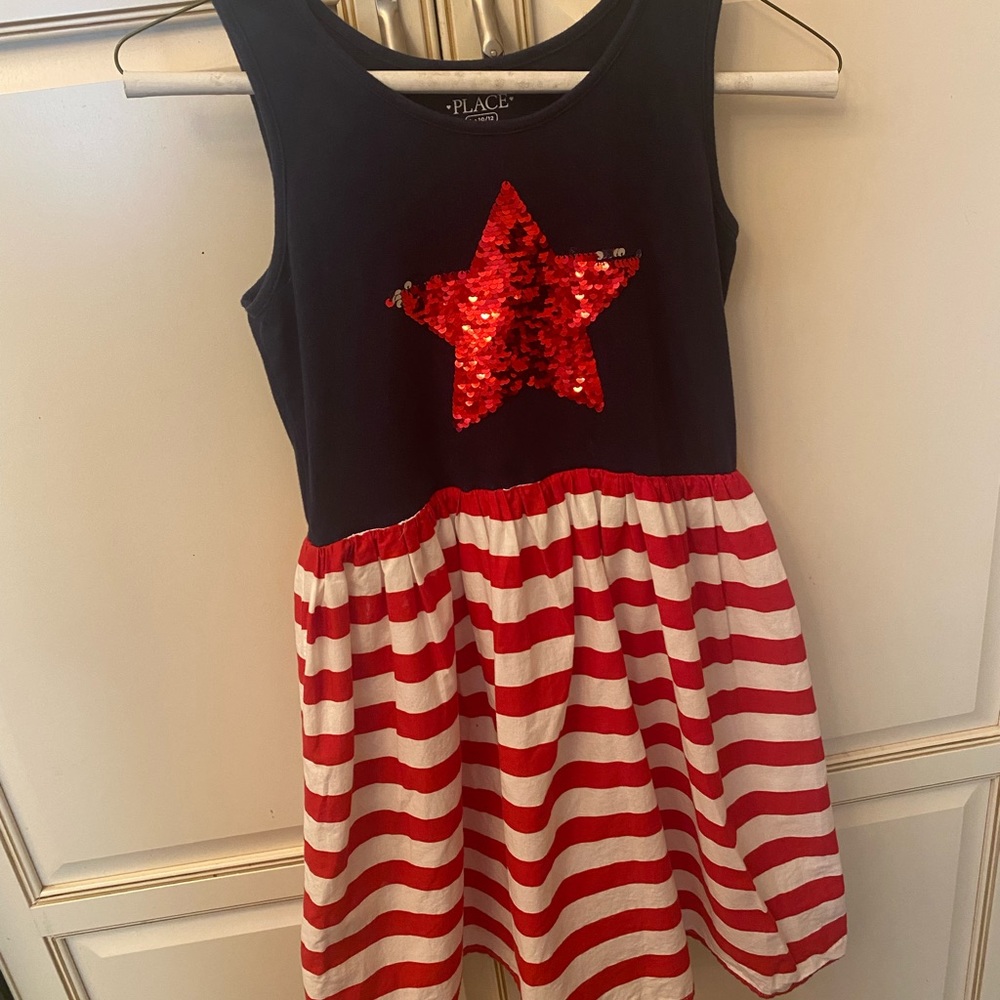 Adorable Girls 4th of July Dress Childrens Place Size 10/12